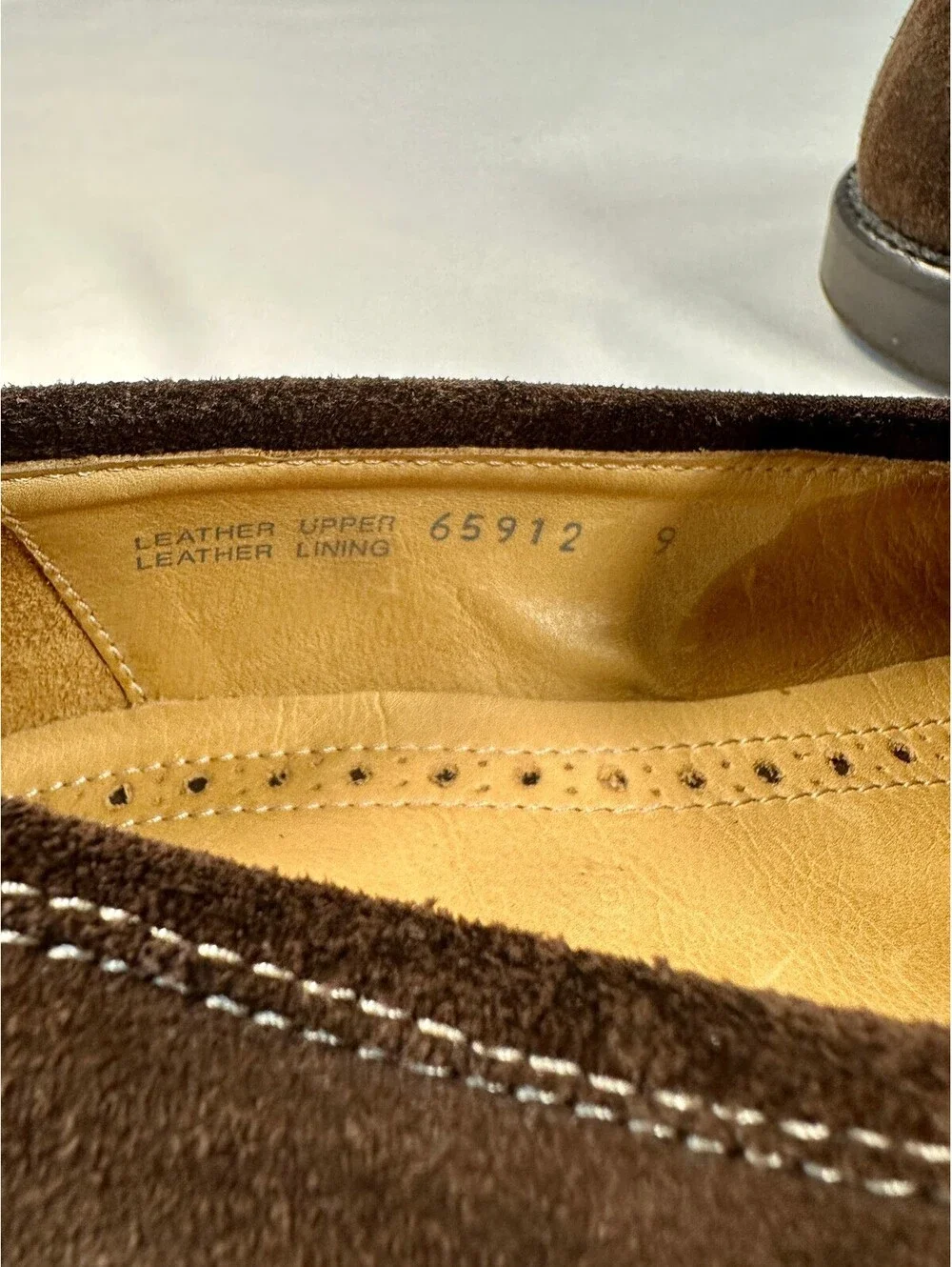 J.Crew/Vero Cuoio Made In Italy Men Brown Suede Moccasin SlipOn Loafers Size 9 M